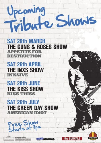 Upcoming Tribute Shows